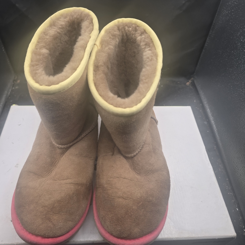 UGG Brown and Pink Winter Boots‎